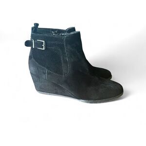Alex Marie Women’s Shoes Boots-Ankle Genuine Black Suede Size 7 Great Condition